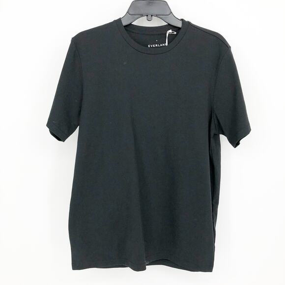 Everlane Mens Premium Weight Crew Neck T Shirt Medium Black Short Sleeve NWT - Picture 3 of 11
